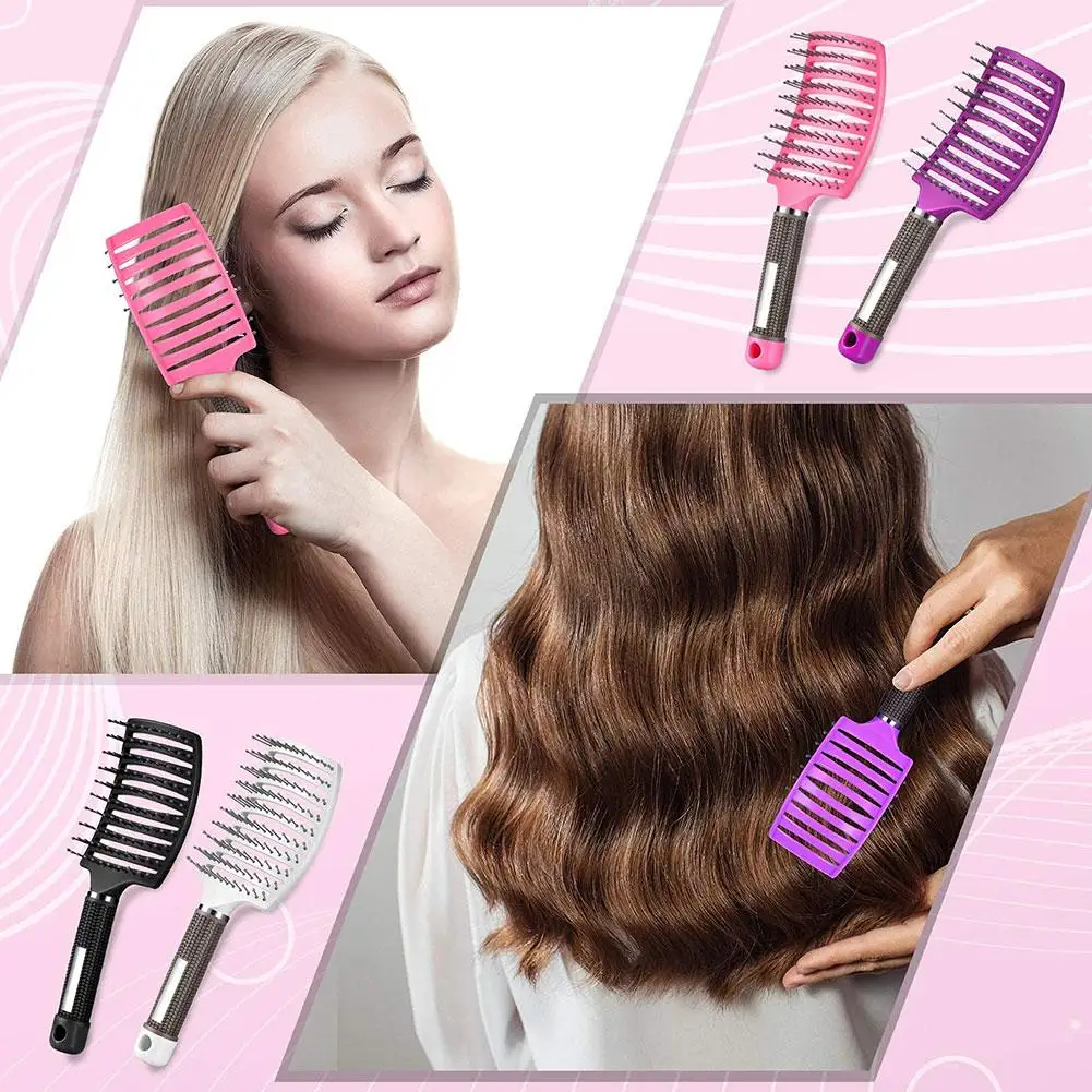 

Big Curved Comb Sparerib Comb Scalp Massage Hair Styling Styling Smooth Comfortable Comb Tools Promote Non-slip Hair A8O1