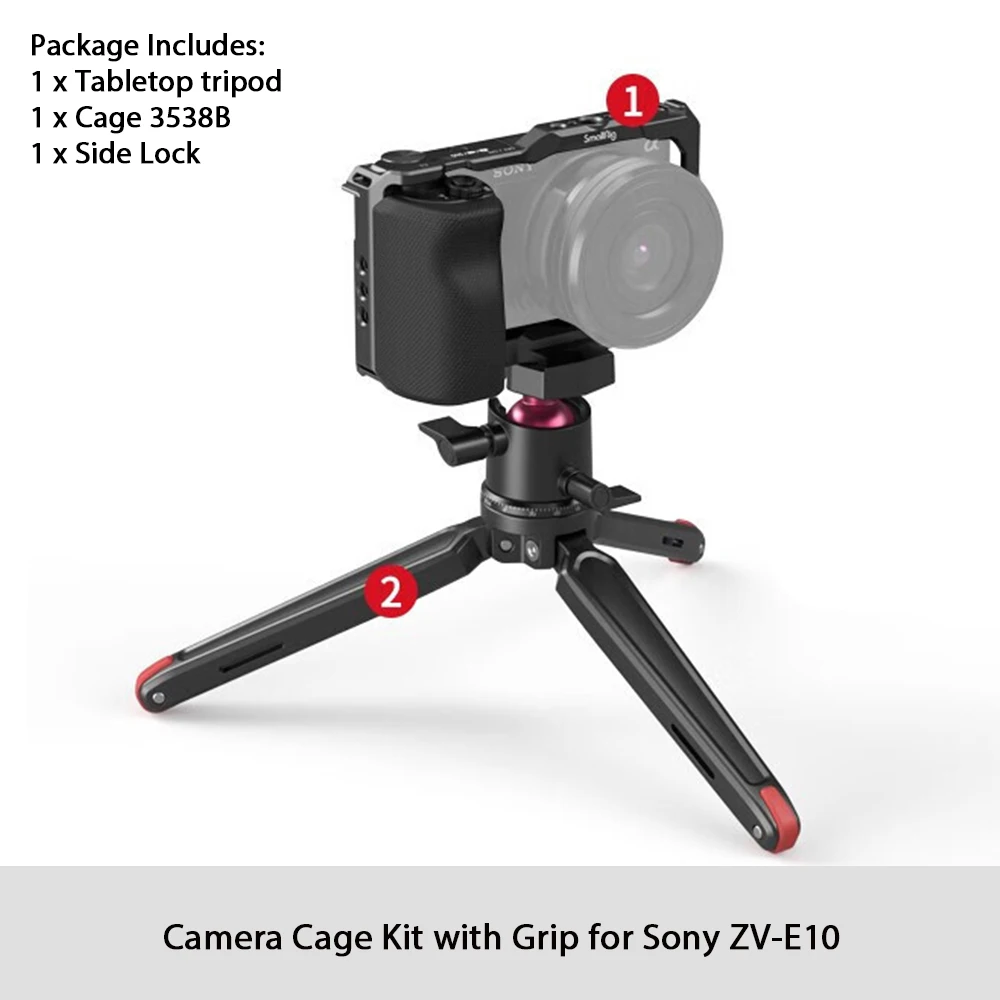 Smallrig for sony ZV-E10ケージ、シリコングリップと内蔵