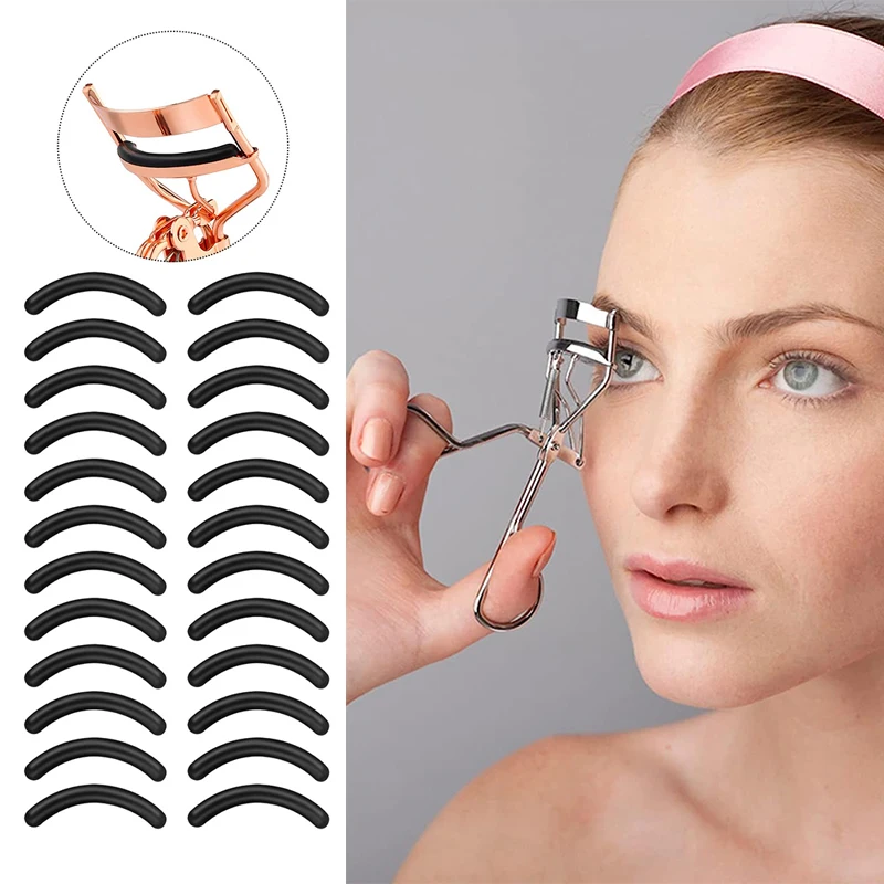 Eyelashes Curler Replacement Pads 50Pcs Eyelash Curling High Elastic Rubber Beauty Tools Eyelash Curler Refill Rubber eyelash curler eyelash accessories