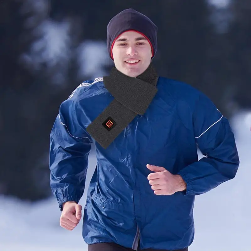 Heated Graphene Usb Smart Winter Warm Electric Heating Scarf With 3 Temperature Adjustable For Men And Women_voghion.com