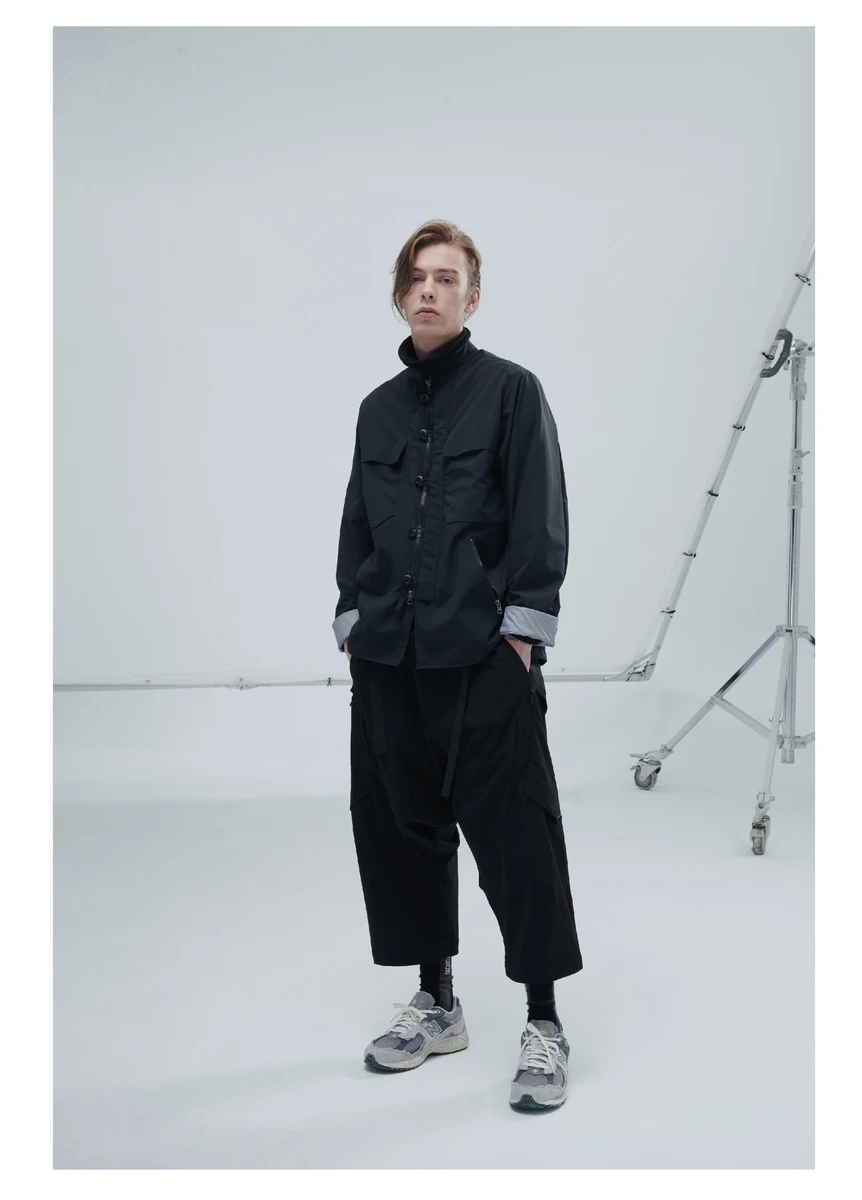Reindee lusion 21fw functional seamless pocket waterproof tang suitacket kimono techwear asian style