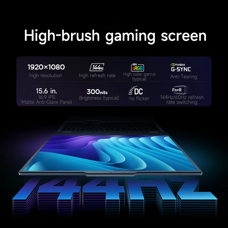 Lenovo Gaming Loptop LEGION GeekPro G5000 15.6“144Hz Intel I7-13650HX 16/32G DDR5 512G/1TB/2TB Pcie 4.0 SSD RTX4060 Notebook PC 6
