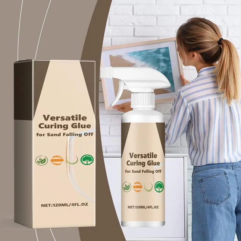 Sand Fixing Wall Protection Spray 120ml Wall Mending Agent Sand Fixing Agent Glue Mending Curing Spra