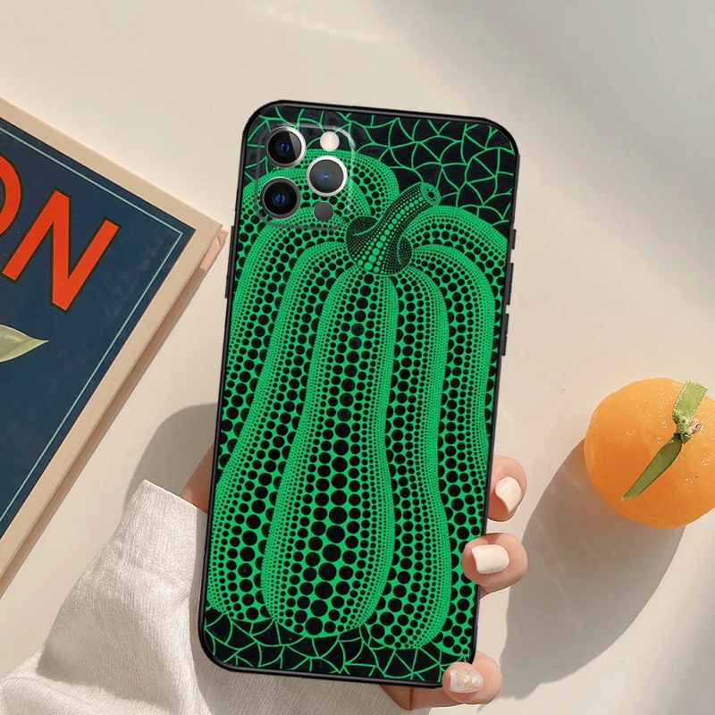 Yayoi kusama Atomotアート電話ケース、バックカバー、iphone 11