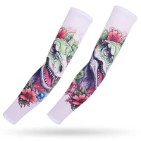 Sports Cooling Arm Sleeves, Elastic Cover for Driving, Running, Basketball, Football, Anti-UV, 3D Print, Tattoo 1