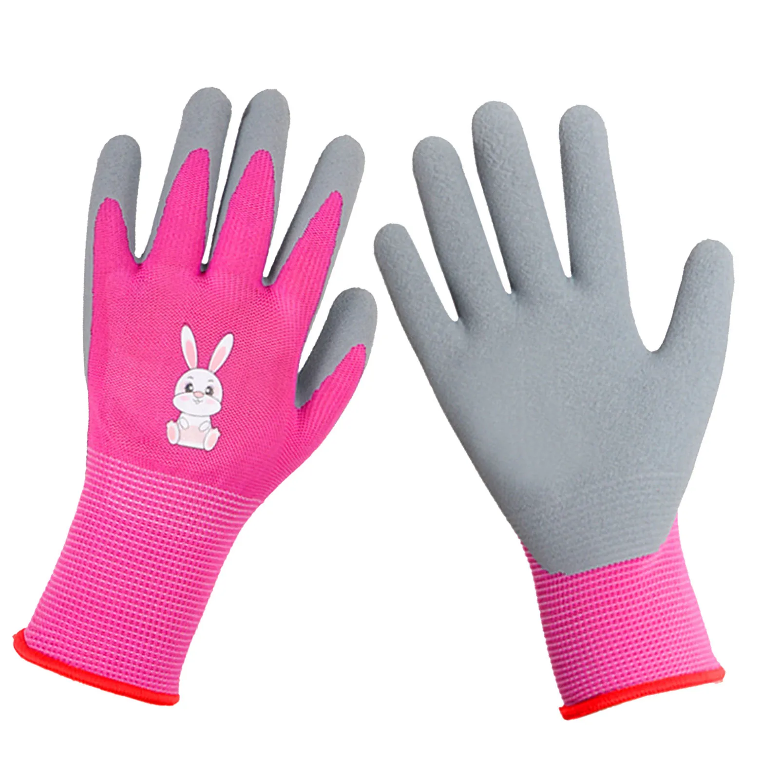 Work Gloves for Children Children's Gardening Gloves for Children Aged Foam Rubber Coating Work Gloves Gardening 2
