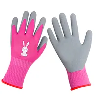 Work Gloves for Children Children's Gardening Gloves for Children Aged Foam Rubber Coating Work Gloves Gardening 2