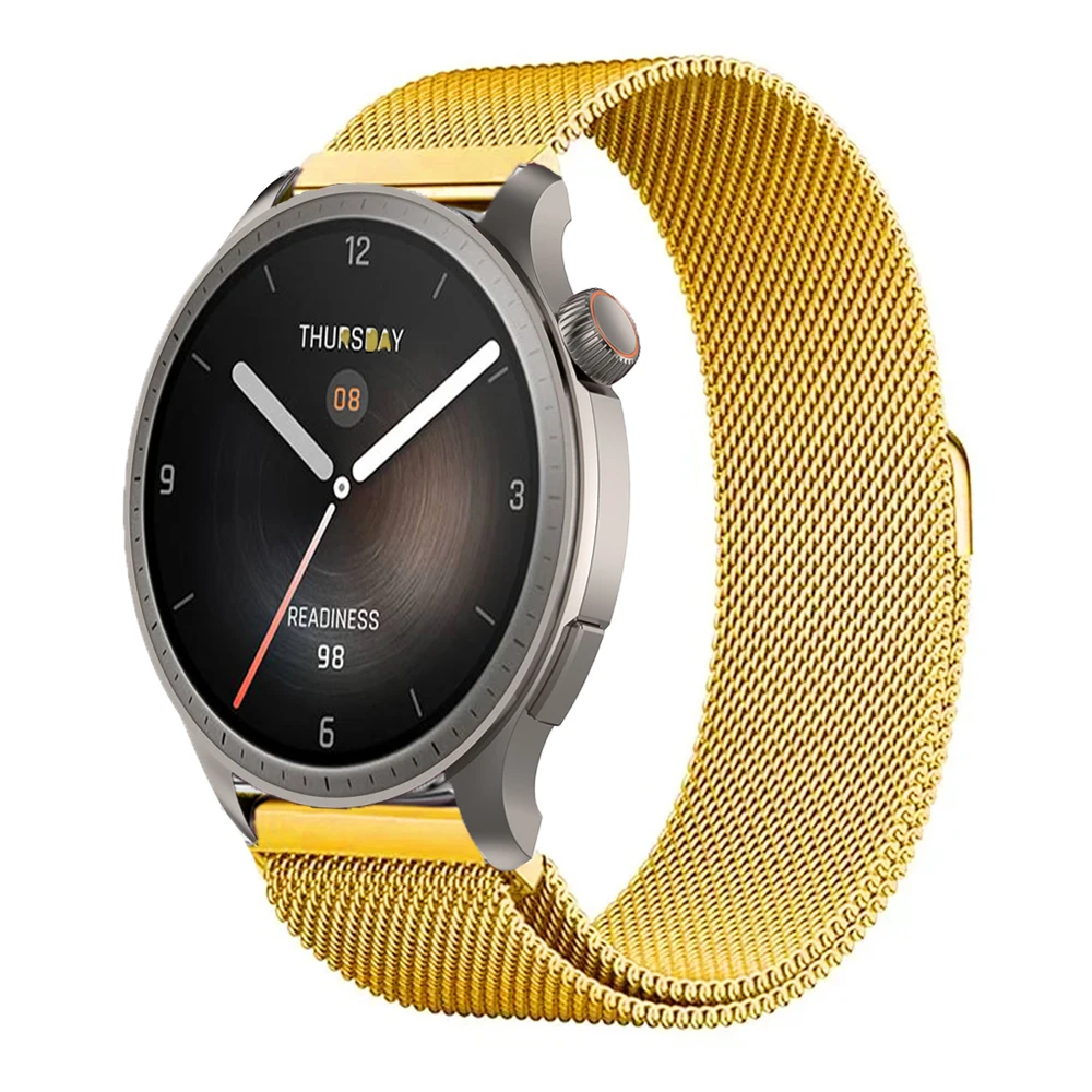 Milanese Stainless Steel Smartwatch Strap - Adjustable Mesh Wristband