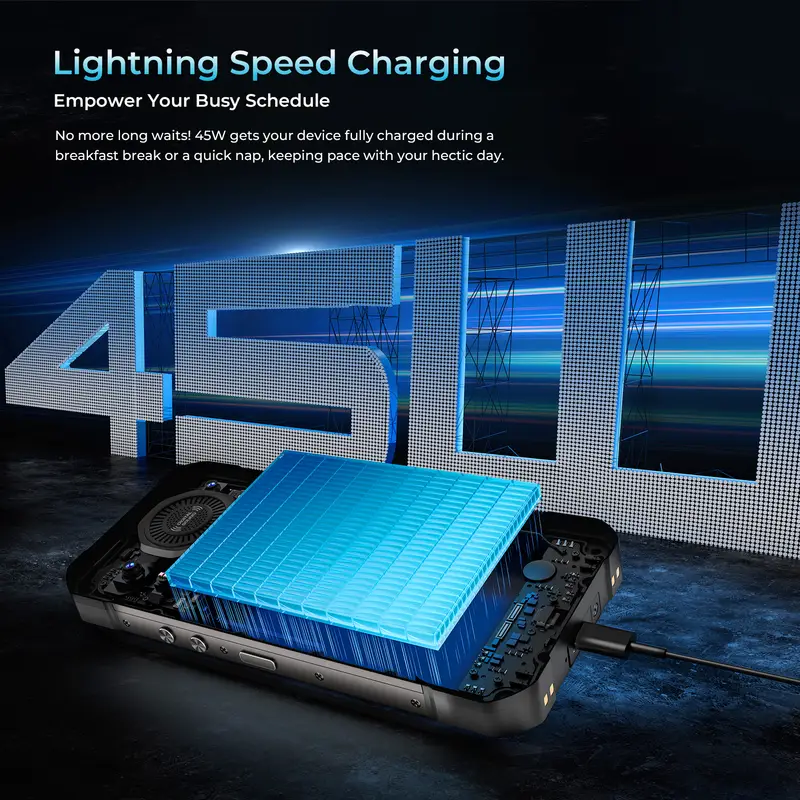 [NEW] OUKITEL WP61 20000mAh 5G Rugged Phone, 6.78'' HD+ Display 36GB(12+24)+512GB ROM, 108MP Camera Android 16 NFC Smartphone - Image 4