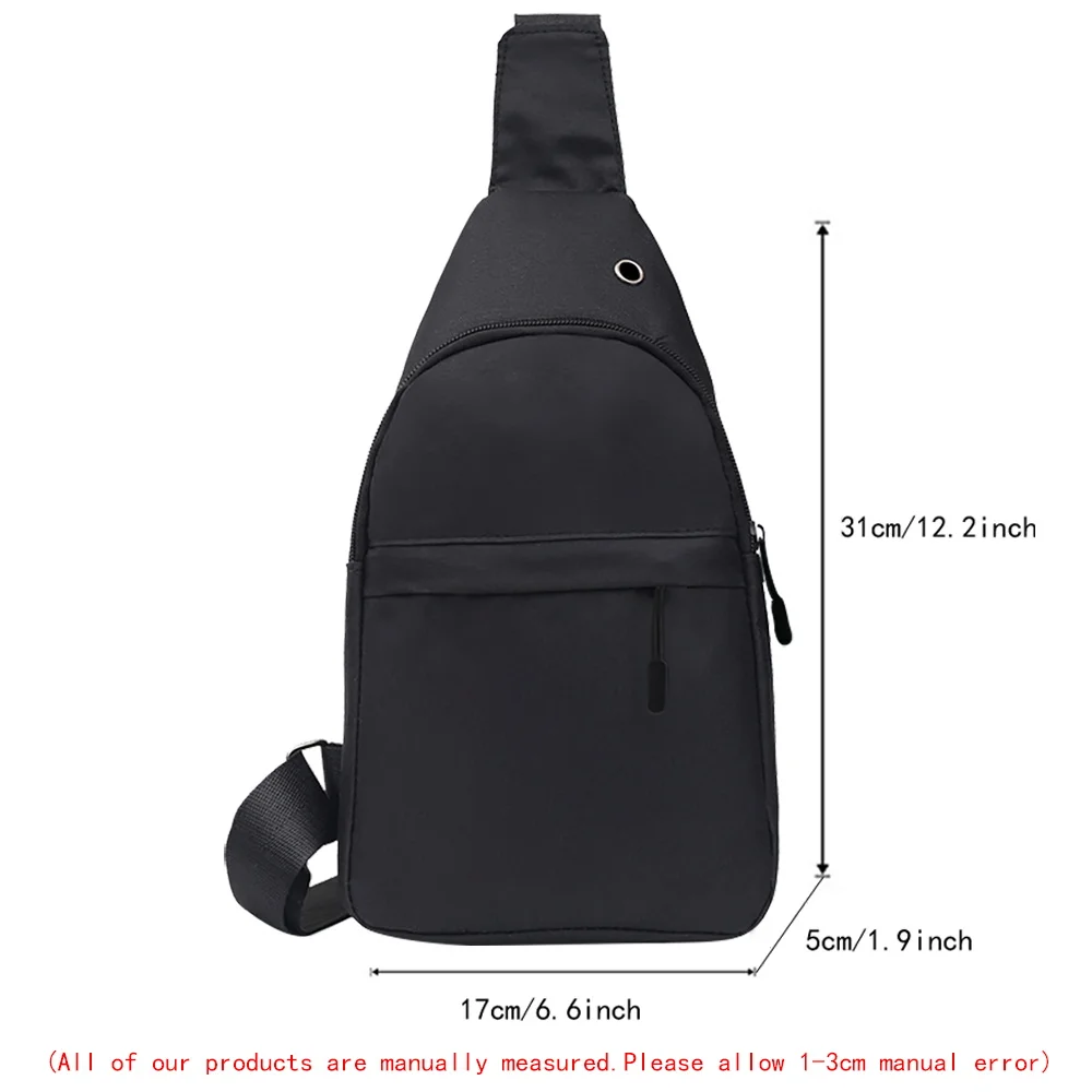 2022 Trend Chest Bag for Men Canvas Sport Crossbody Men Shoulder Bag Mobile Phone Chest Bag Text Pattern Printed handbags