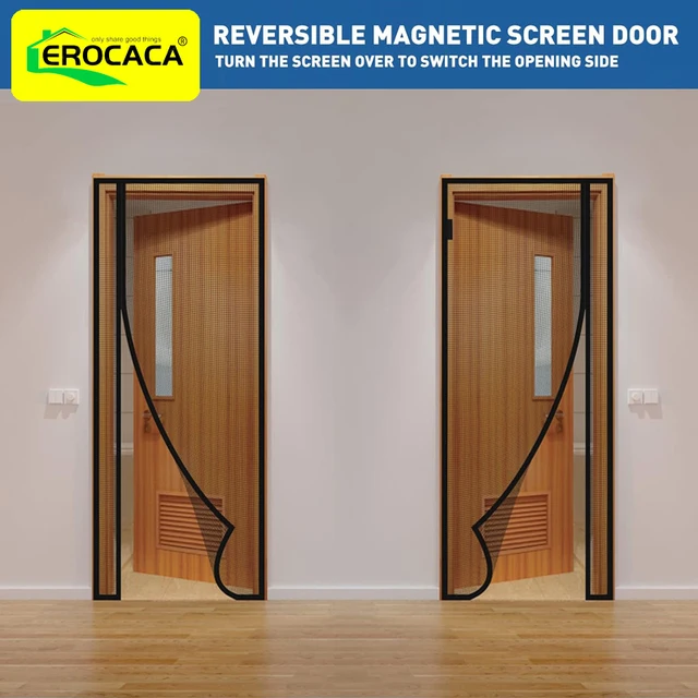 효과적인 곤충 방지와 맞춤형 편의성을 갖춘 EROCACA 모기장 문짝 스크린
