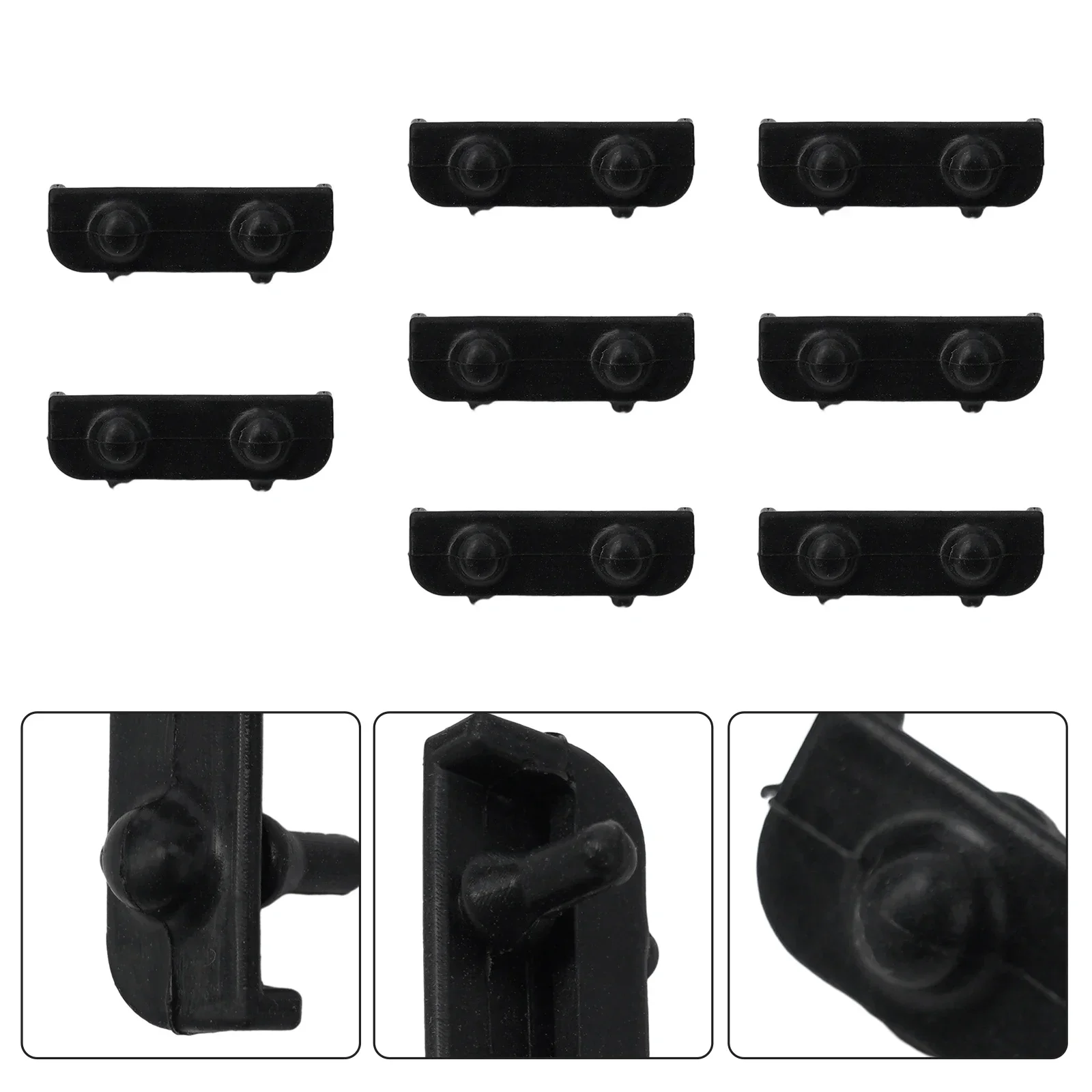 3/8pcs Air Fryer Rubber Cap Scratch Protective Cover High Temperature Kitchen Air Fryer Tray Rubber Replace Protection Cover food cover