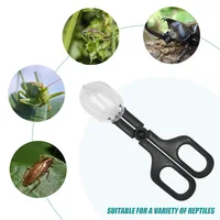 Transparent Insect Catcher Scissor Indoor Outdoor Bug Scooper Clamp Beekeeping Equipment Feeding Tool Tweezer Blue 2