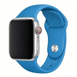 Silicone Bracelet Strap for S10-42 38 40 41mm ML (Wave blue)