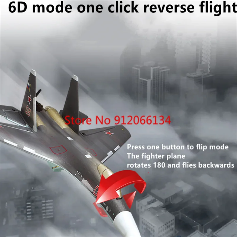 Professional Fixed Wing 600M RC Fighter 4CH 3D/6D Mode Brushless Self Stabilizing LED Lighting Remote Control Plane Airplane Toy 5