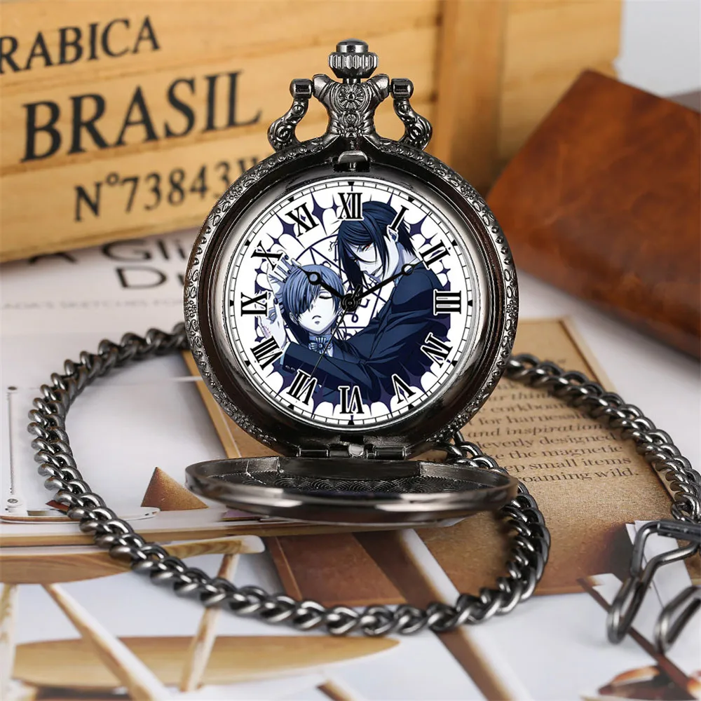 Luminous LED Pocket Watch Japan Cartoon Anime One Piece Pocket Watches  Necklace Chain Vintage FOB Steampunk Pendant Flash Clock