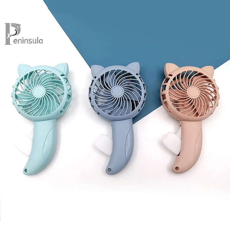 Compact Cartoon Handheld Fan - Portable Summer Air Cooler