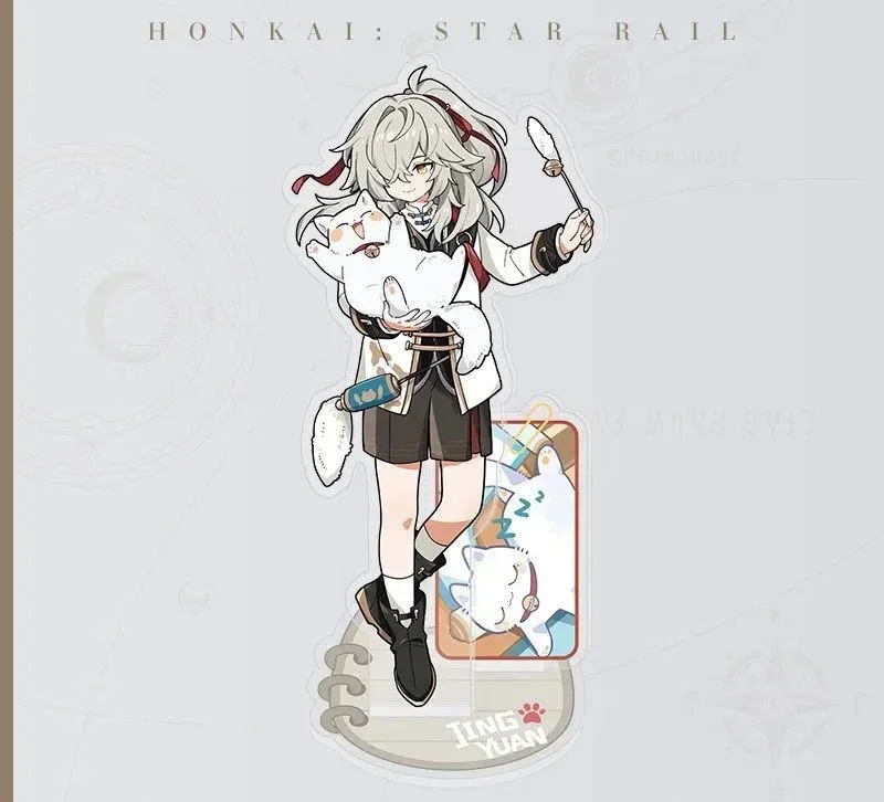 Honkai: Star Rail Acrylic Figure Stand - Blade & Kafka with Cats Desk Decor Ornament