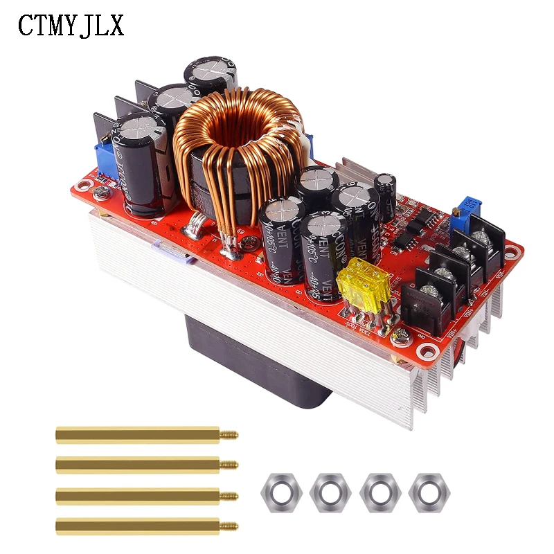 1500W 30A DC-DC Boost Converter Step Up Power Supply Module 10-60V To 12-90V Adjustable Voltage Charger DC DC Step-Up Board