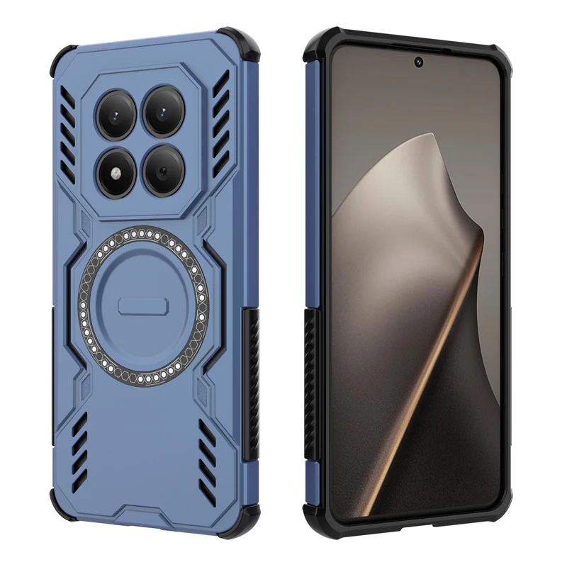 Shockproof Magnetic Adsorption Durable Phone Case with Heat Dissipation