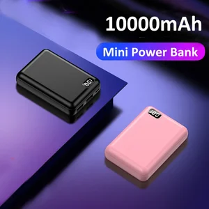 10000mAh Mini Power Bank Portable Size External Battery Phone Charger Powerbank For Smart Mobile Phone