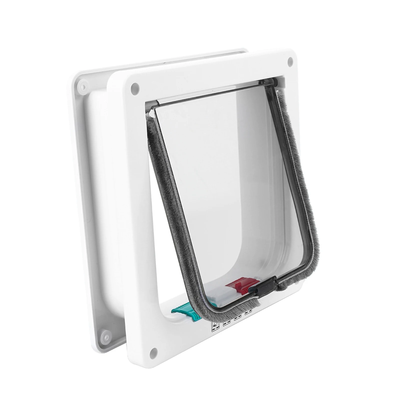 Cat Door Lockable Pet Door Small Dog Pet M Size 4 Way Lockable Cat Small Dog Flap For Care Smart