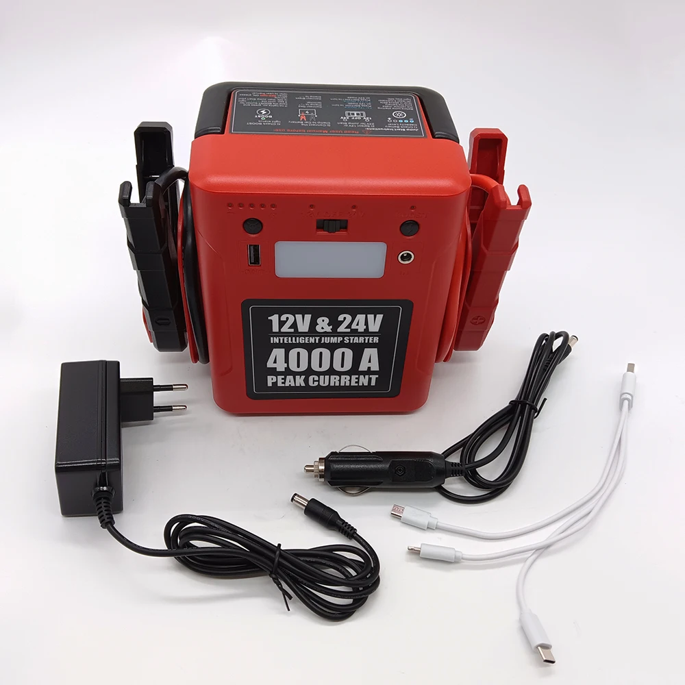 Universal Car Battery Jump Starter 4000A Portable Car Battery Booster Charger Booster Power Bank Starting Device Starter