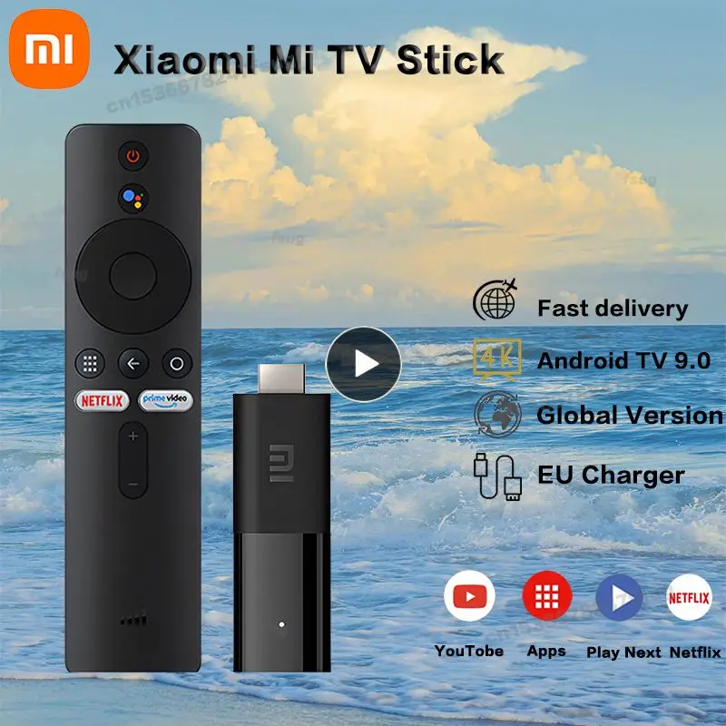 Global Version Xiaomi Mi TV Stick Android TV 9.0 Quad-core 1080P