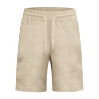 Running Casual Training Large Size Elastic Sports Drawstring Pants Youth Summer Breathable Simple Small Checkered Shorts - Image 5