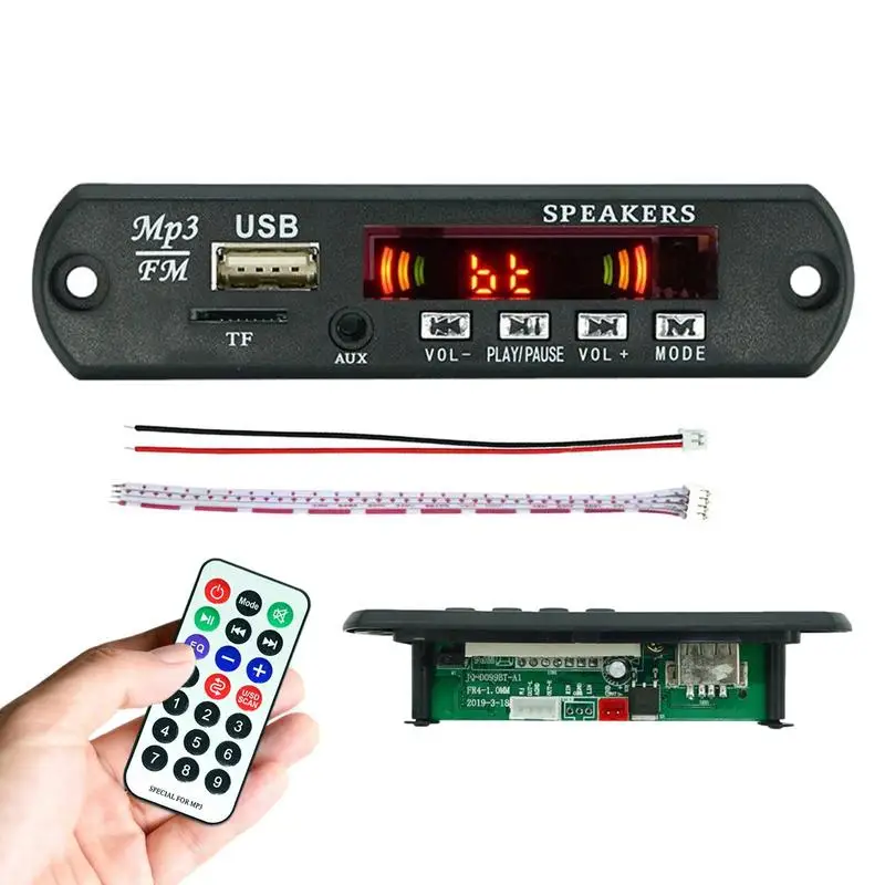 

Wireless Bluetooths Car Audio Module Portable MP3 WMA Car Radio Board Supports USB TF FM Radio Car Speaker MP3 Player