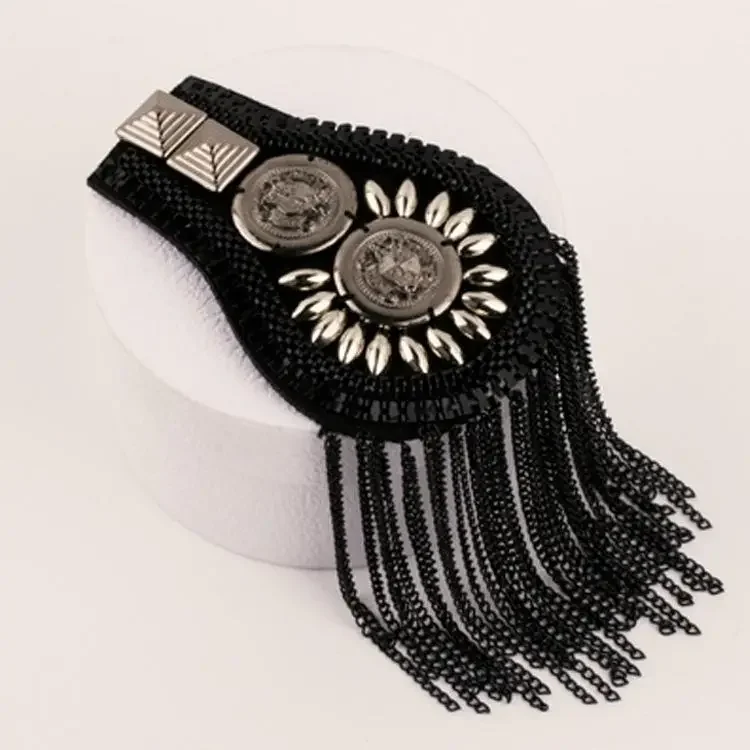 Shoulder Pads Stage Performance Tassel Shoulder Badge Suit Dress Shoulder Flower Decoration Costume Accessories