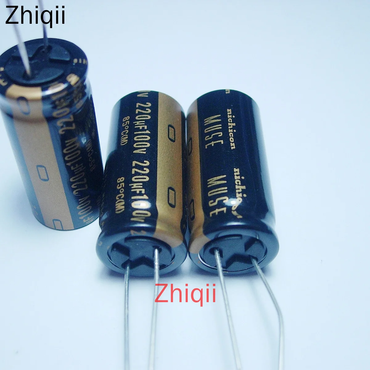 6pcs/lot Nichicon MUSE KZ series 220uF 100V 16*35.5mm Electrolytic capacitor 220UF/100V Audio capacitor