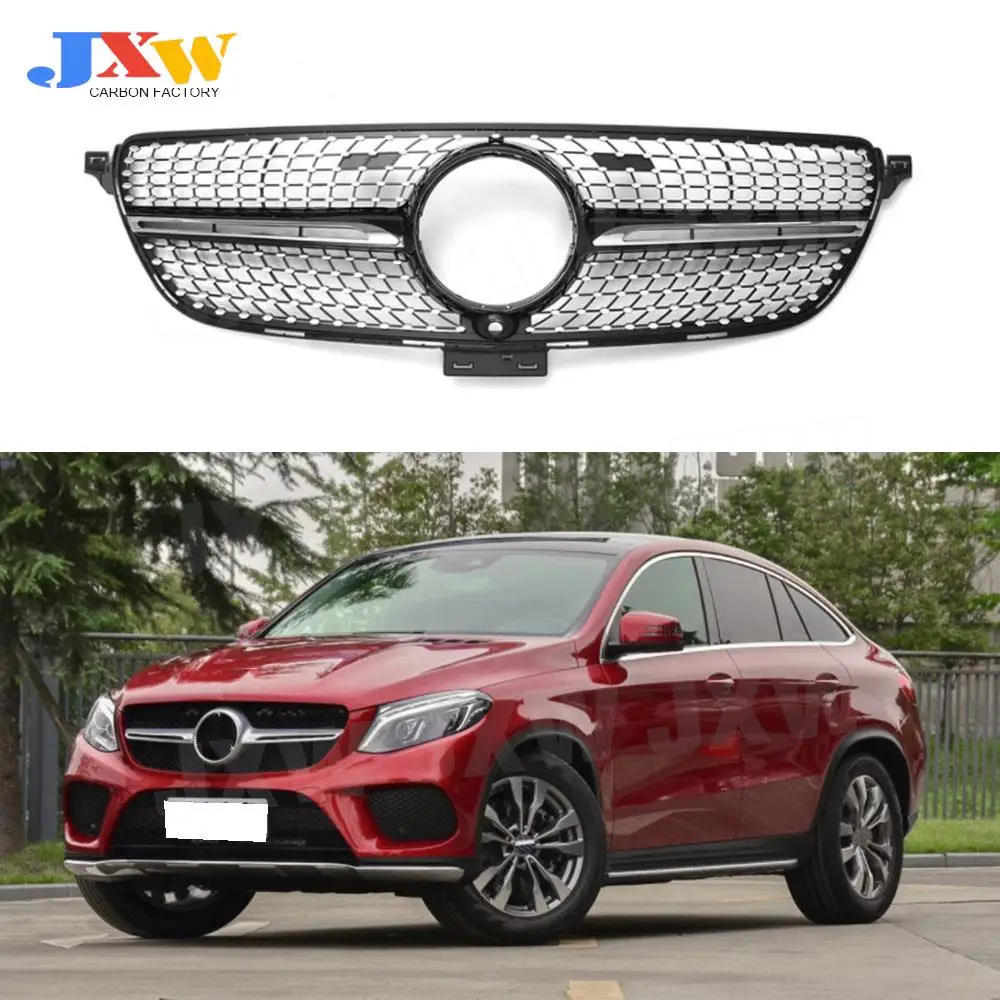 

ABS Front Bumper Lip Racing Grills For Mercedes Benz GLE Class C292 W292 Coupe 2015-2019 Car Accessorise