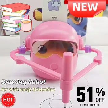 Robot da disegno intelligente con bot vocali per bambini, macchina da disegno interattiva con comando vocale per l'educazione precoce, regalo magico per bambini e bambine