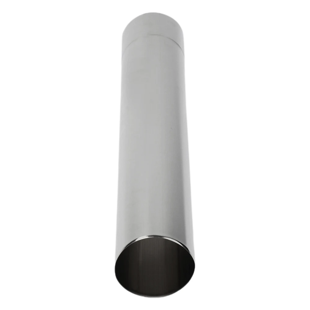 30/40cm Straight Style Stainless Steel Stove Pipe Chimney Flue Liner 60mm 90 Degree Elbow Gas Heater Exhaust Pipe Decorative Cap