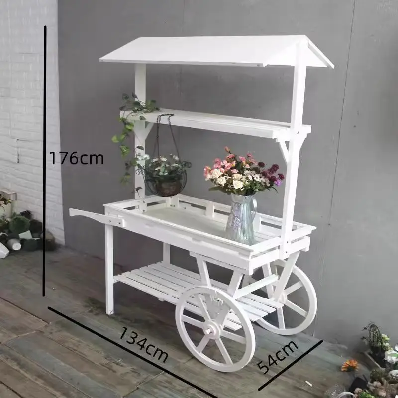 Place A Stall for Sale Float Trolley Flower Room Window Shelf Display Flower Stand Old Ornament