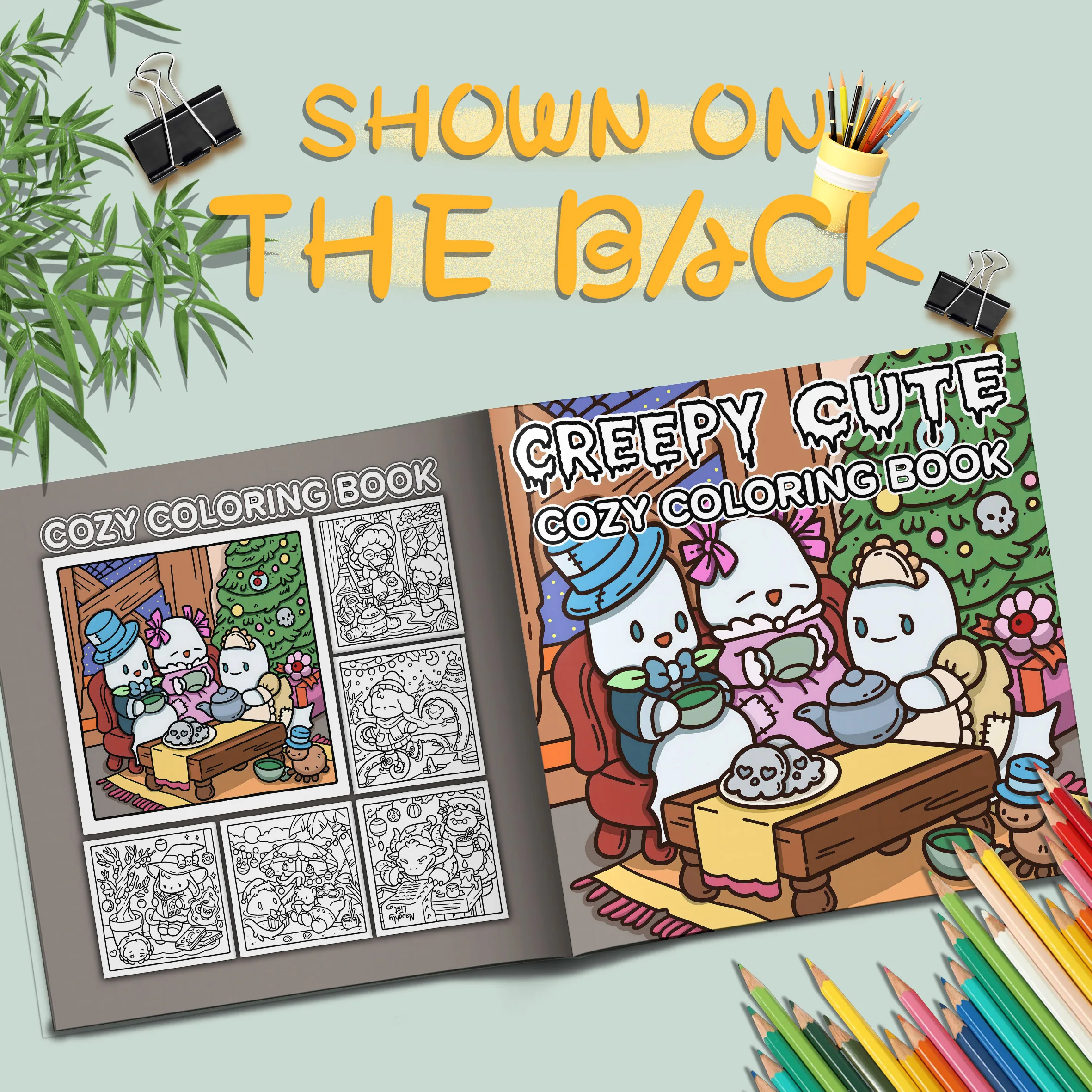 Whimsical Ghosts Picture Book: A Colorful Coloring Book for Family Gatherings Holiday Celebrations and Birthday Gifts 3