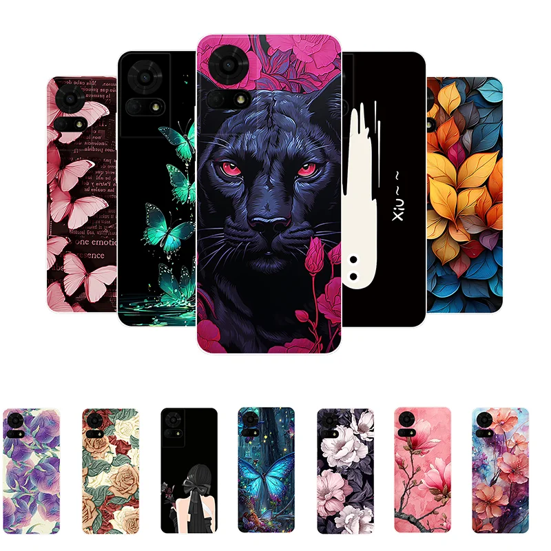 Leopard Panda Printed Soft Silicone Phone Case - Vibrant Animal Design Protective Back Cover