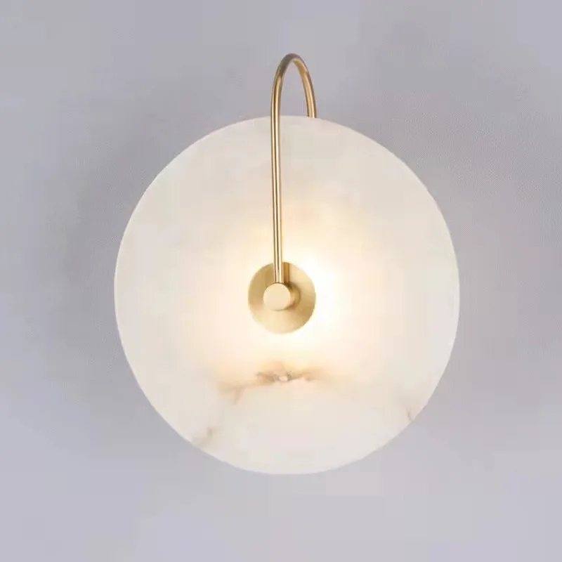 

Creative Marble Led Wall Lamp Wall Decoration Stone LED Sconce Lighting Fixture Home Decor Bedroom Bedside Indoor Wall Lights