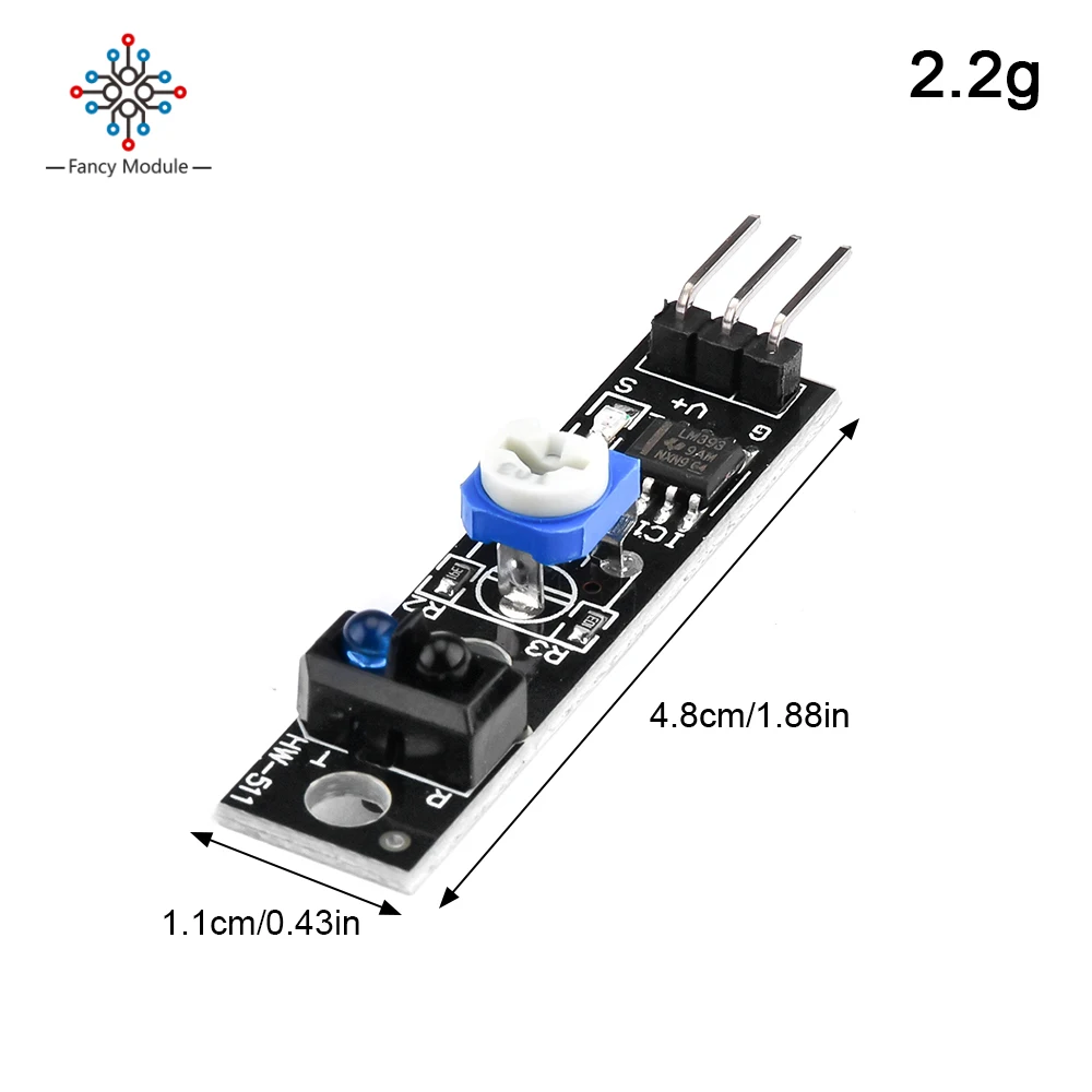 10 pieces TCRT5000 3 pin tracking module infrared reflective sensor photoelectric switch obstacle avoidance for Smart car robot