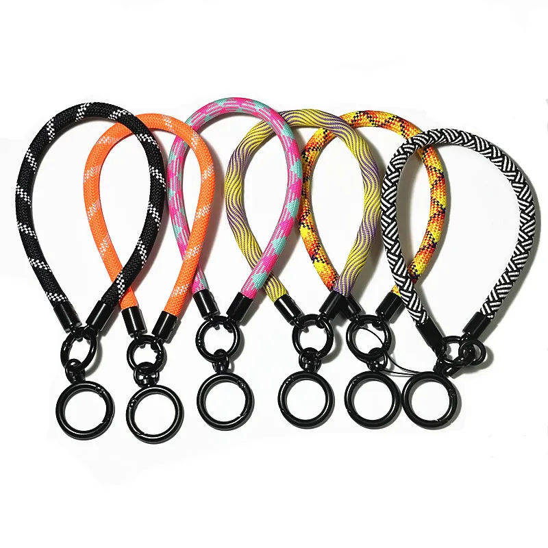 

Creative Keychain Lanyard Wrist Strap Short Universal Mobile Phone Lanyard 7MM Coarse Fashion Hanging Rope Anti-lost Car Keyring