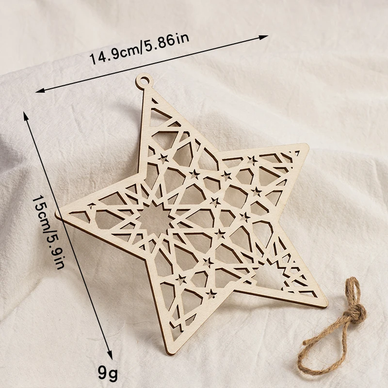 2D Flat Golden Ramadan Wall Pendant Eid Hanging Acrylic home Decor Eid Al Fitr Muslim Islamic Party Supplies Eid Al Adha Gift 6