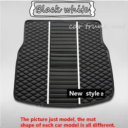 Luxury Leather Car Floor Mats - Durable Protective Carpets Set - Left steering wheel (1pc trunk mat)