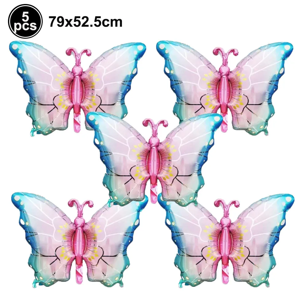 Colorful Butterfly Foil Balloon Set - Party & Event Decorations