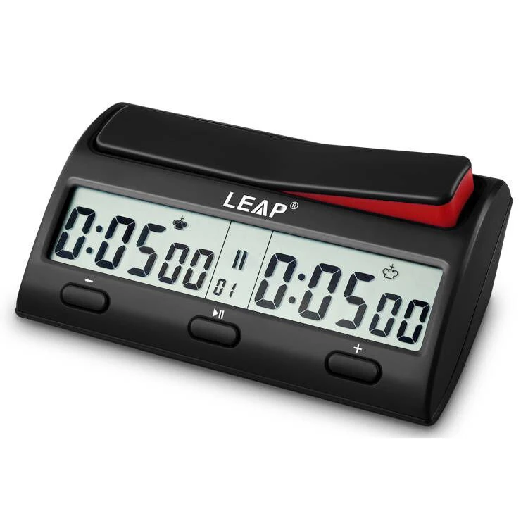 Leap-relógio eletrônico para jogos de tabuleiro, novo, timer, timer, profissional, portátil, peças digitais, Contagem up and down