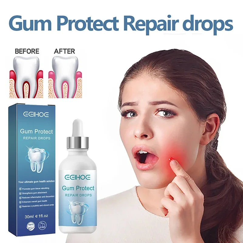 Gingival Care Drops Relieve Oral Cleaning Whitening Rapid Repair Essence Allergic Caries Alleviate Damage Professional Nursing gum repair drops teeth whitening essence teeth whitening product teeth health product