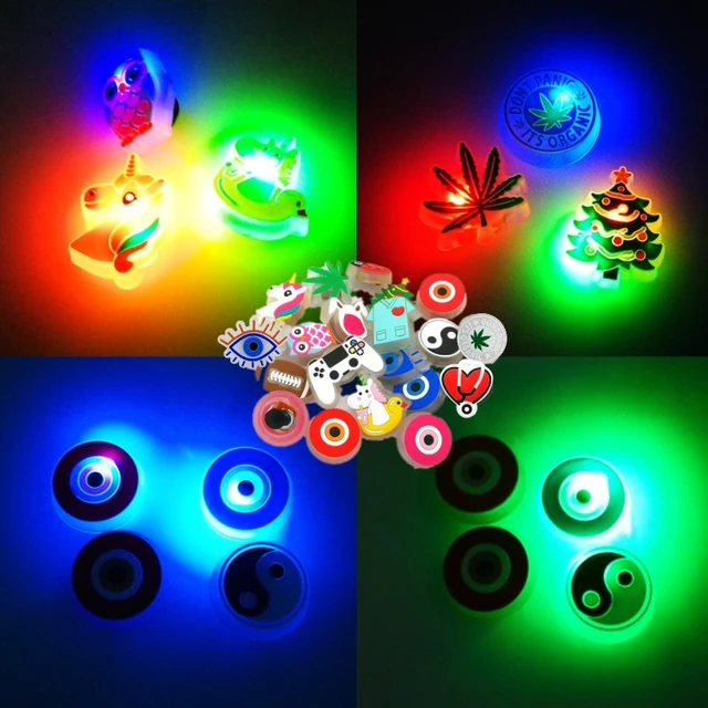 37pcs Glowing Letters Shoe Charms for Croc Shoe Luminous Numbers Shoe  Accessories Fluorescent Croc Decorations In The Dark