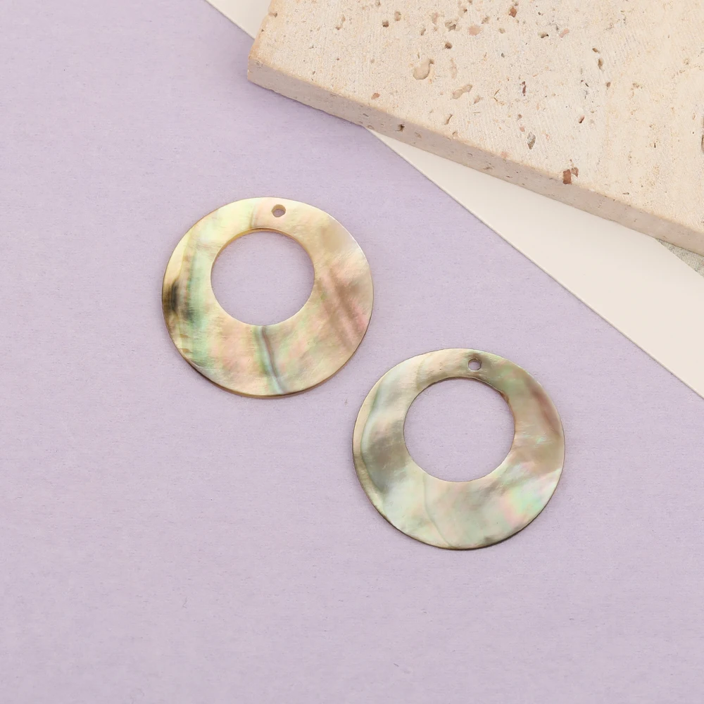 Cordial Design 25*25MM 50Pcs Jewelry Accessories/DIY Charms/Natural Shell/Round Shape/Jewelry Findings & Components/Hand Made - cordial