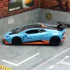1/40 Lamborghini Huracan STO Super Racing Toy Car For Children CCA Diecast Metal Miniature Model Pull Back Collection Gift Boys 4