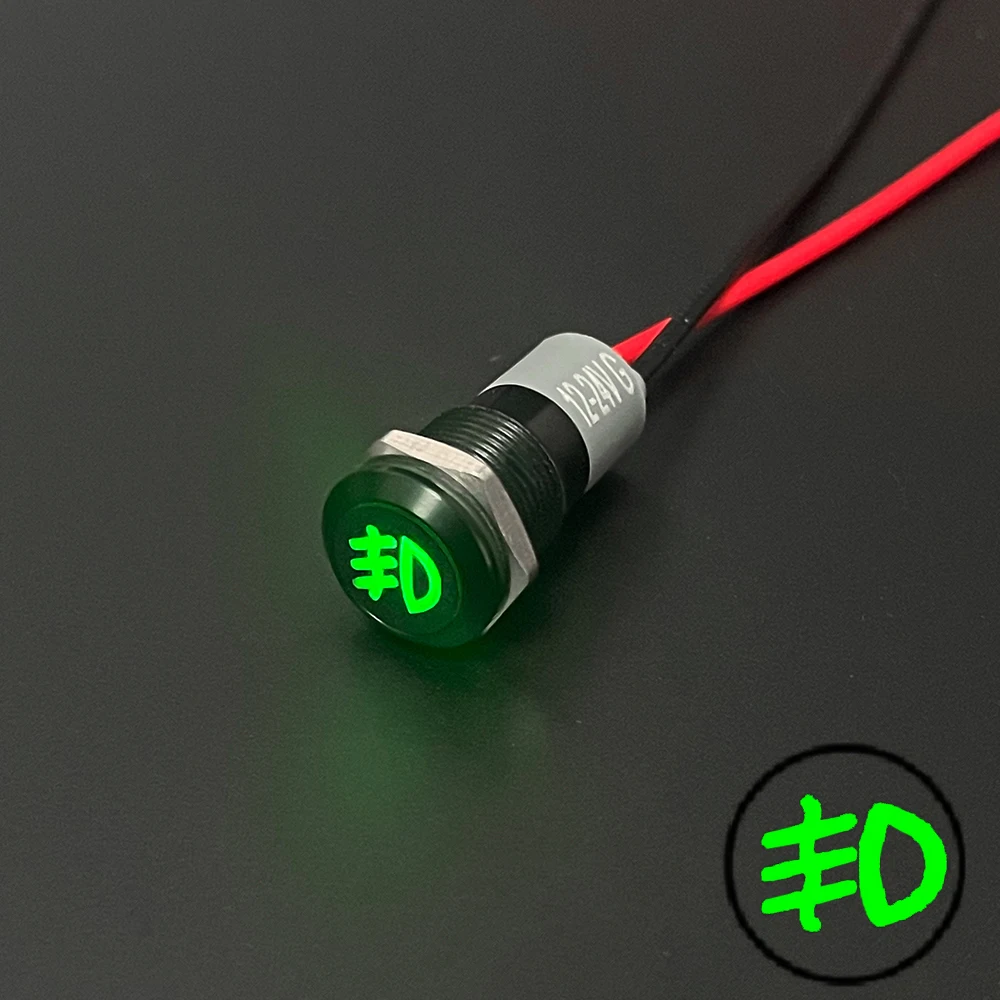 ตัวเลือกสินค้า ตัวบ่งชี้สถานะ LED กันน้ำ 12V/24V สำหรับรถยนต์และรถจักรยานยนต์